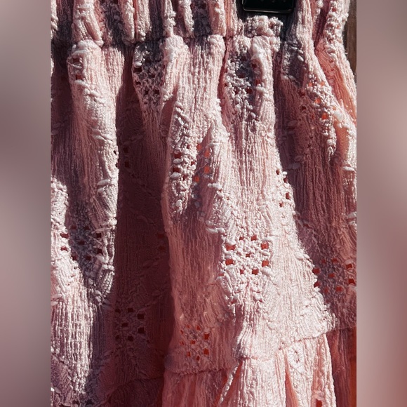 Zara Kids Eyelet Pink Ruffle Outfit Top & Skirt Outfit - Picture 9 of 10